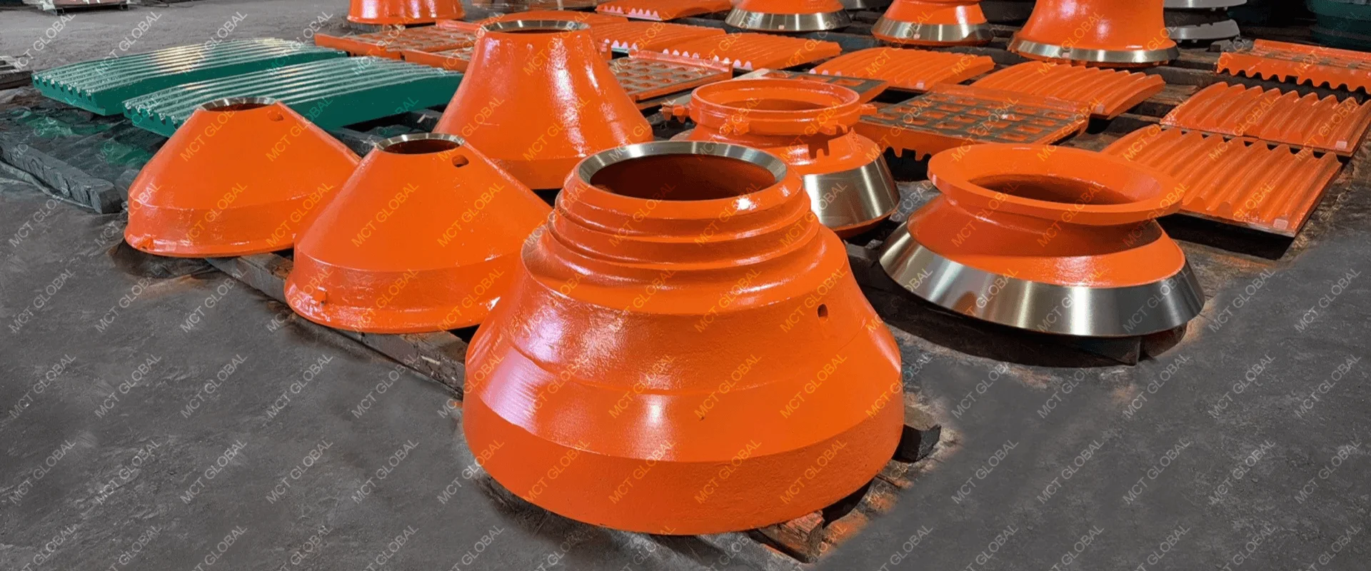MCT-cone crusher mantle and concave