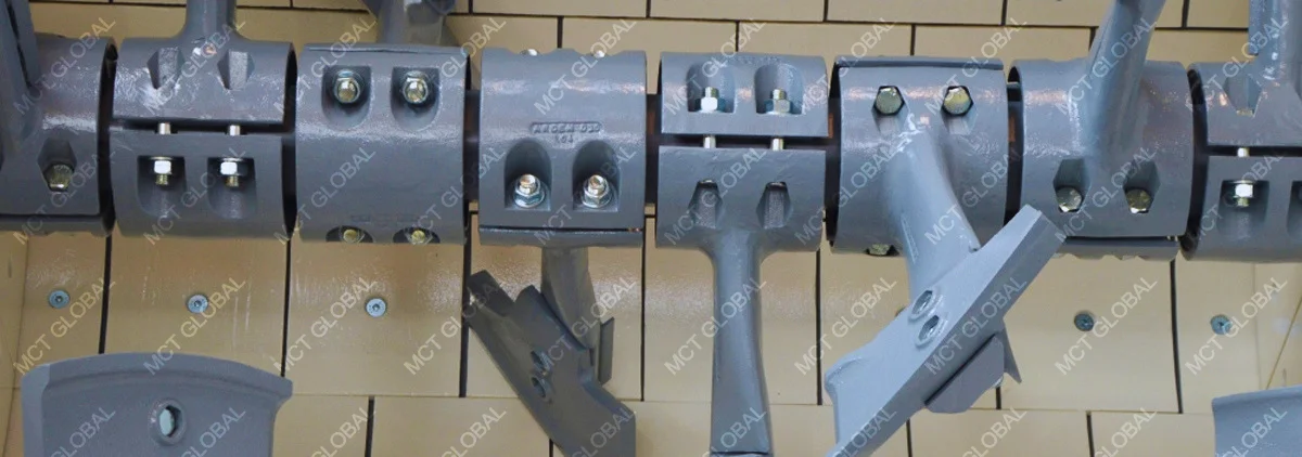 MCT-concrete mixer blades and arms